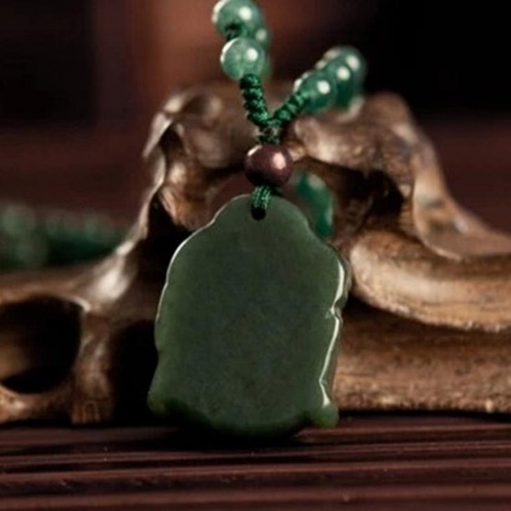 Jade Buddha Head Necklace