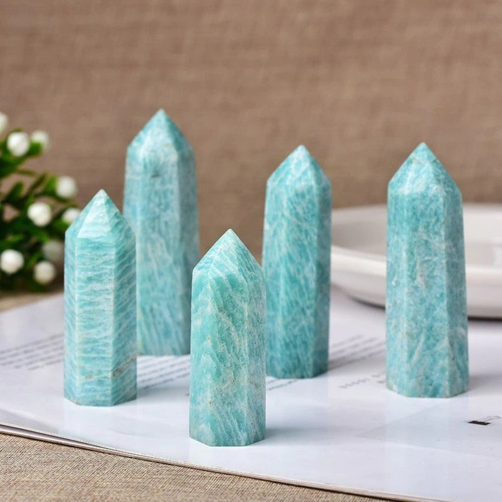 Natural Amazonite Crystal Wand