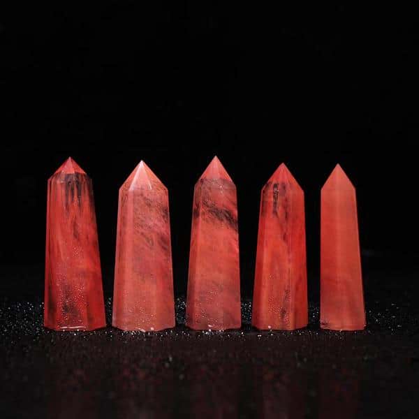Red Quartz Crystal Point