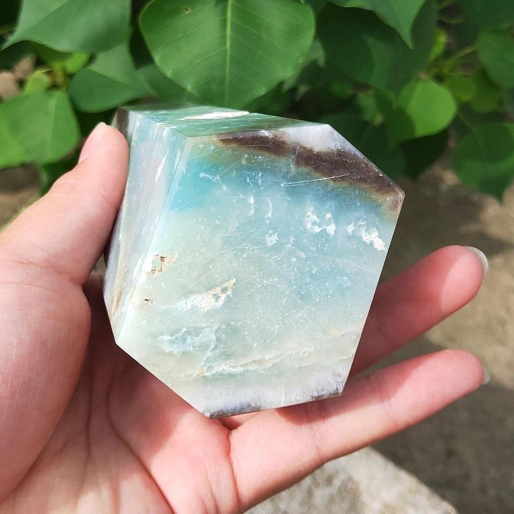 Blue Calcite Crystal Wand