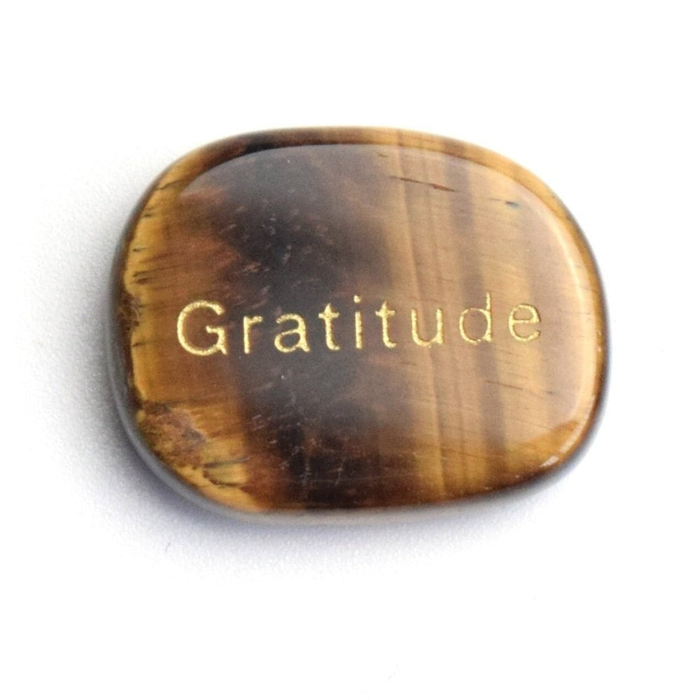 Gratitude Natural Palm Stone