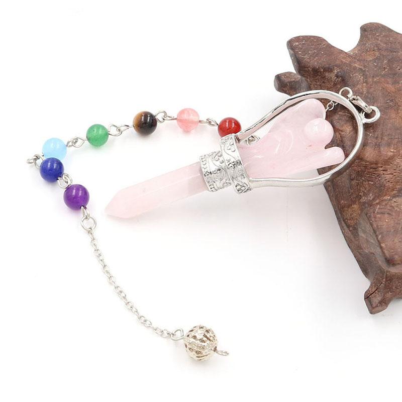 Crystal Gemstone Angel Divination Pendulum