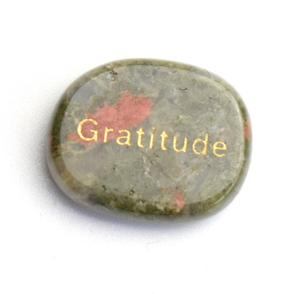 Gratitude Natural Palm Stone