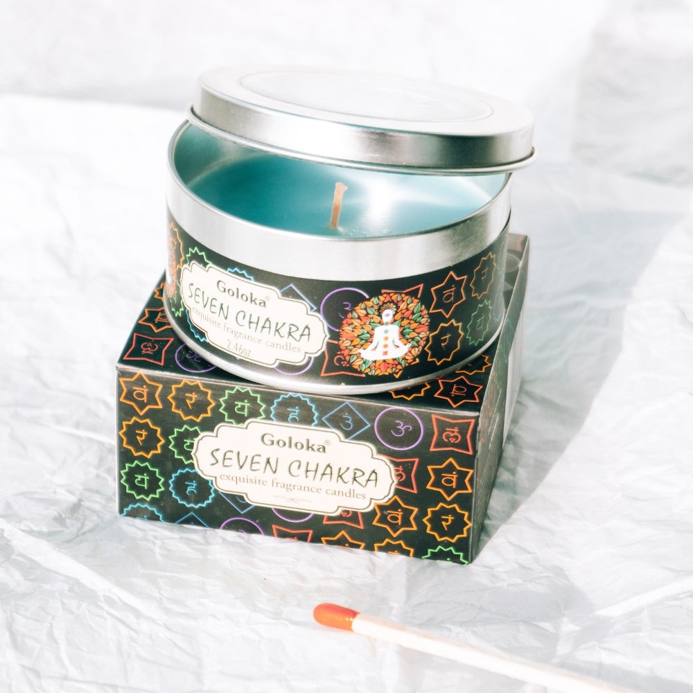 Seven Chakra Scented Travel Tin Candle