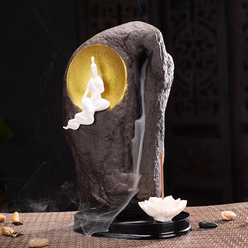 Ceramic Waterfall Backflow Incense Burner