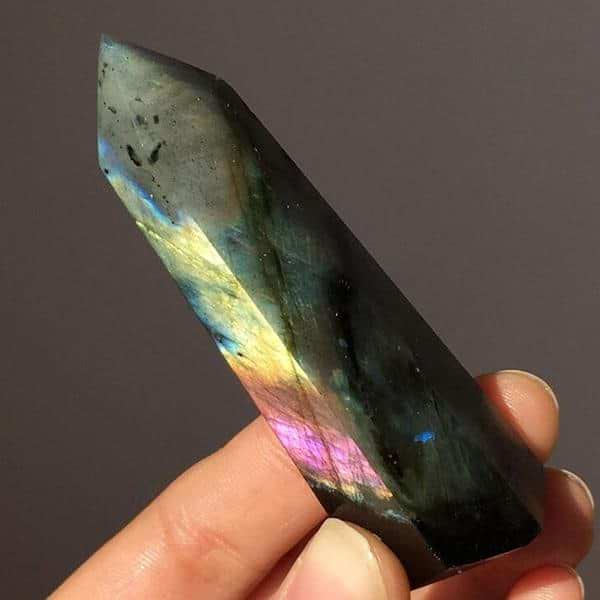 Natural Labradorite Crystal Point