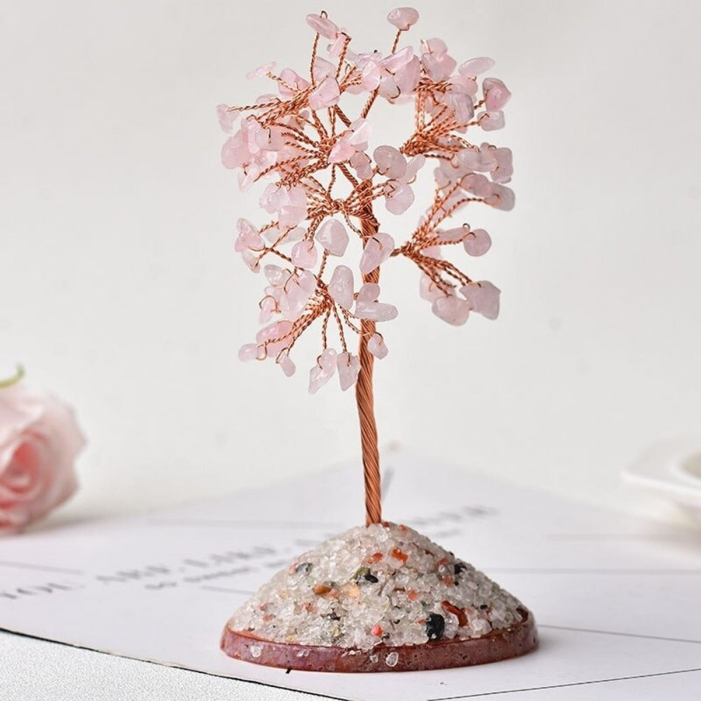 Natural Crystal Tree Of Life Decor