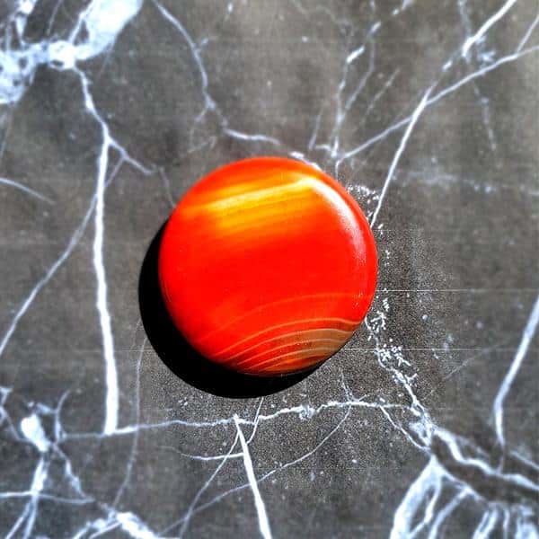 Circle Red Agate Crystal