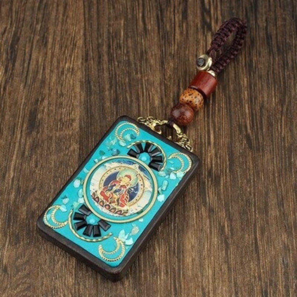 Handmade Buddhist Mantra Keychain