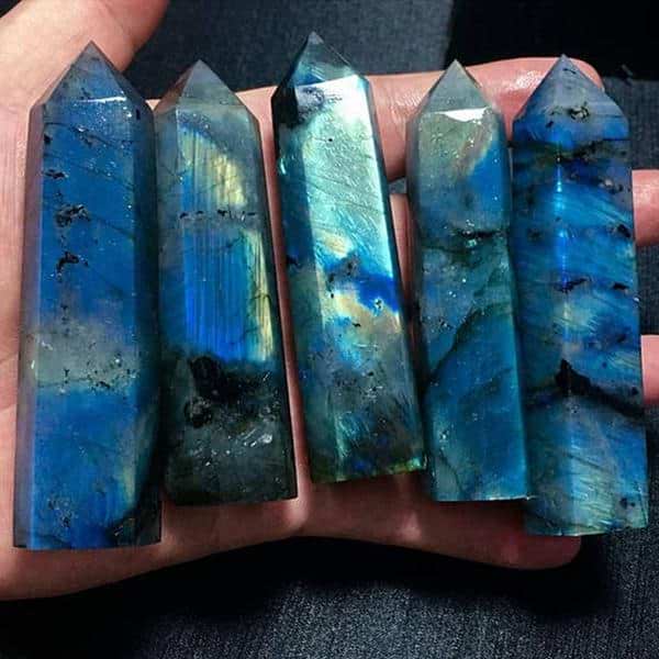 Natural Labradorite Crystal Point