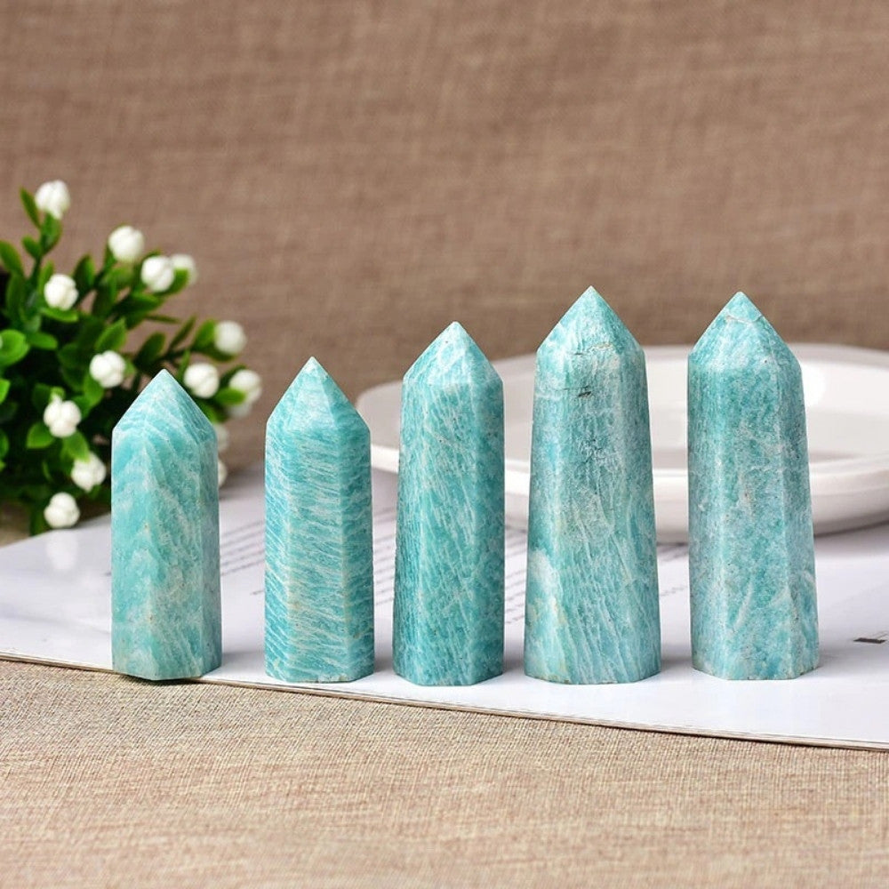 Natural Amazonite Crystal Wand