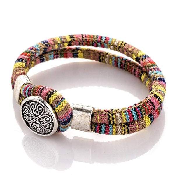 Boho Flower Charm Bracelet