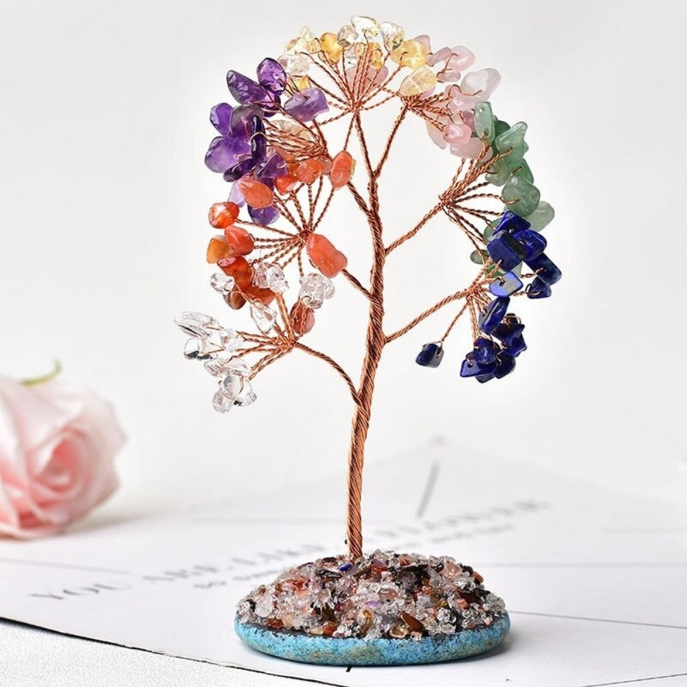 Natural Crystal Tree Of Life Decor
