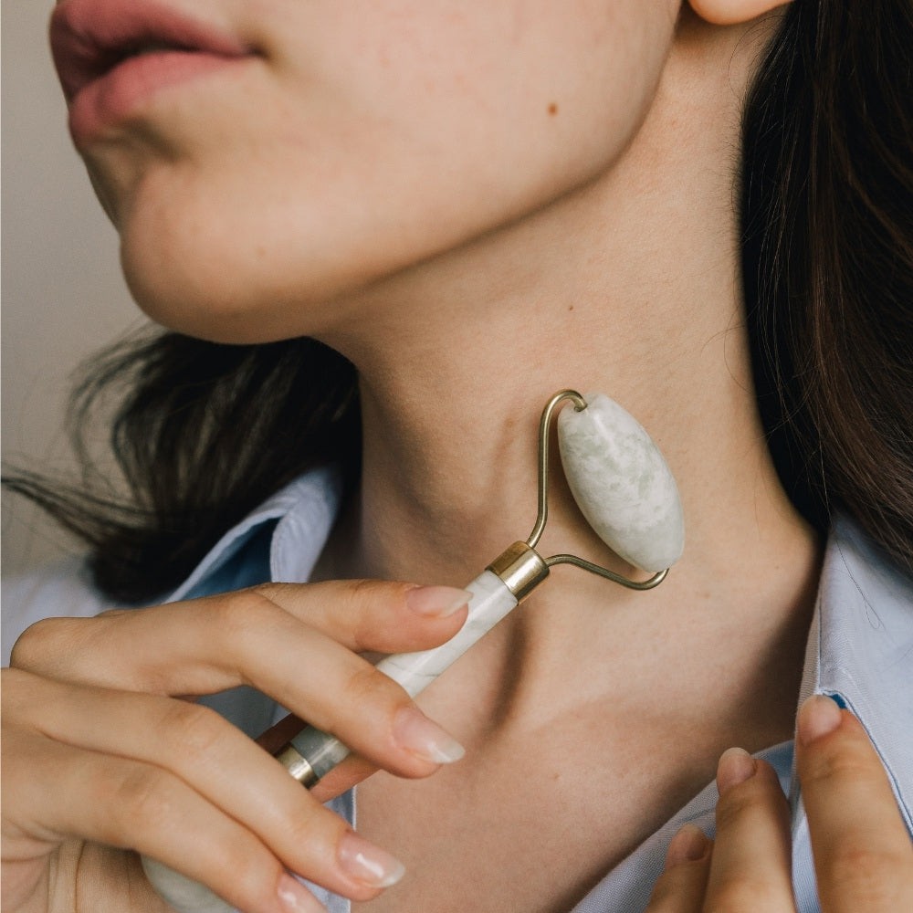 Natural Jade Crystal Facial Massager