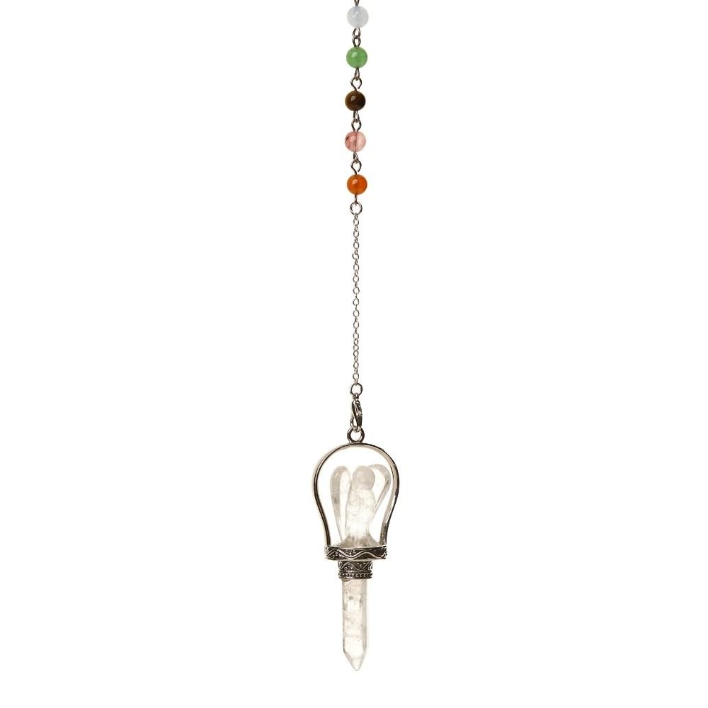 Crystal Gemstone Angel Divination Pendulum