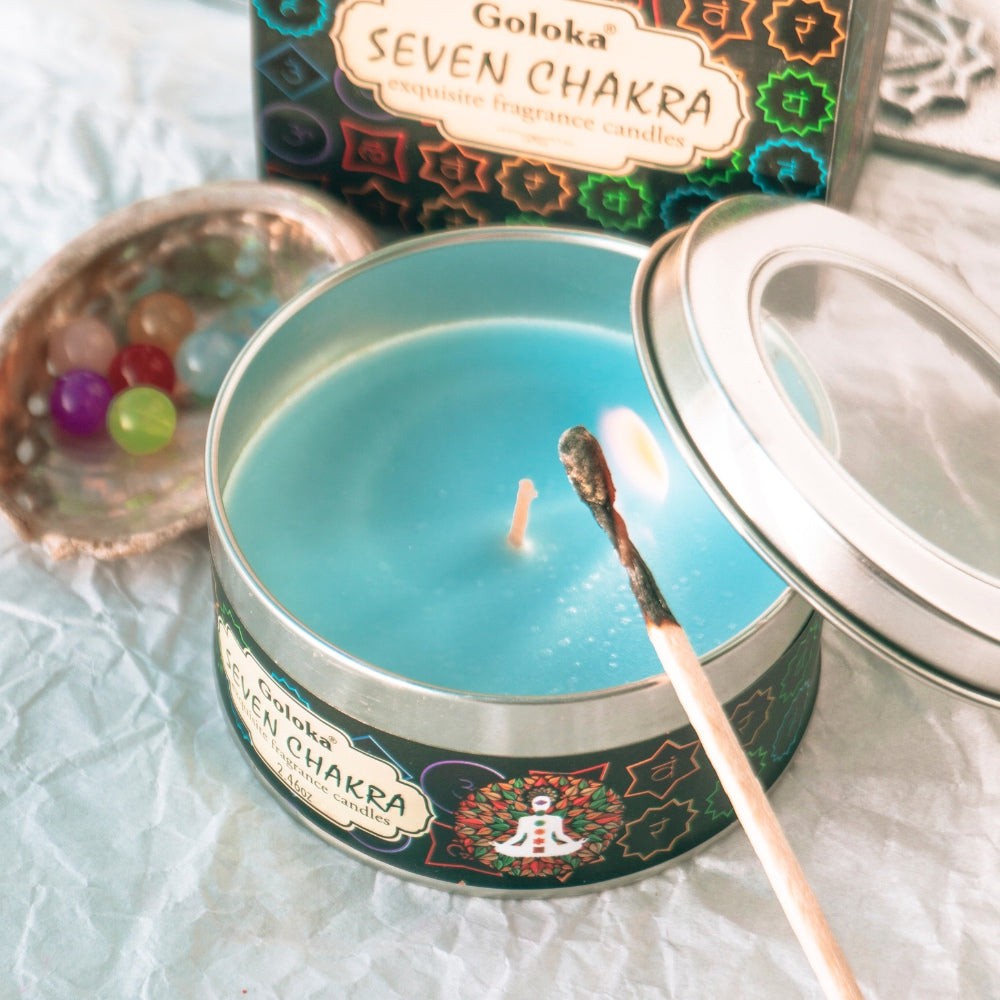 Seven Chakra Scented Travel Tin Candle