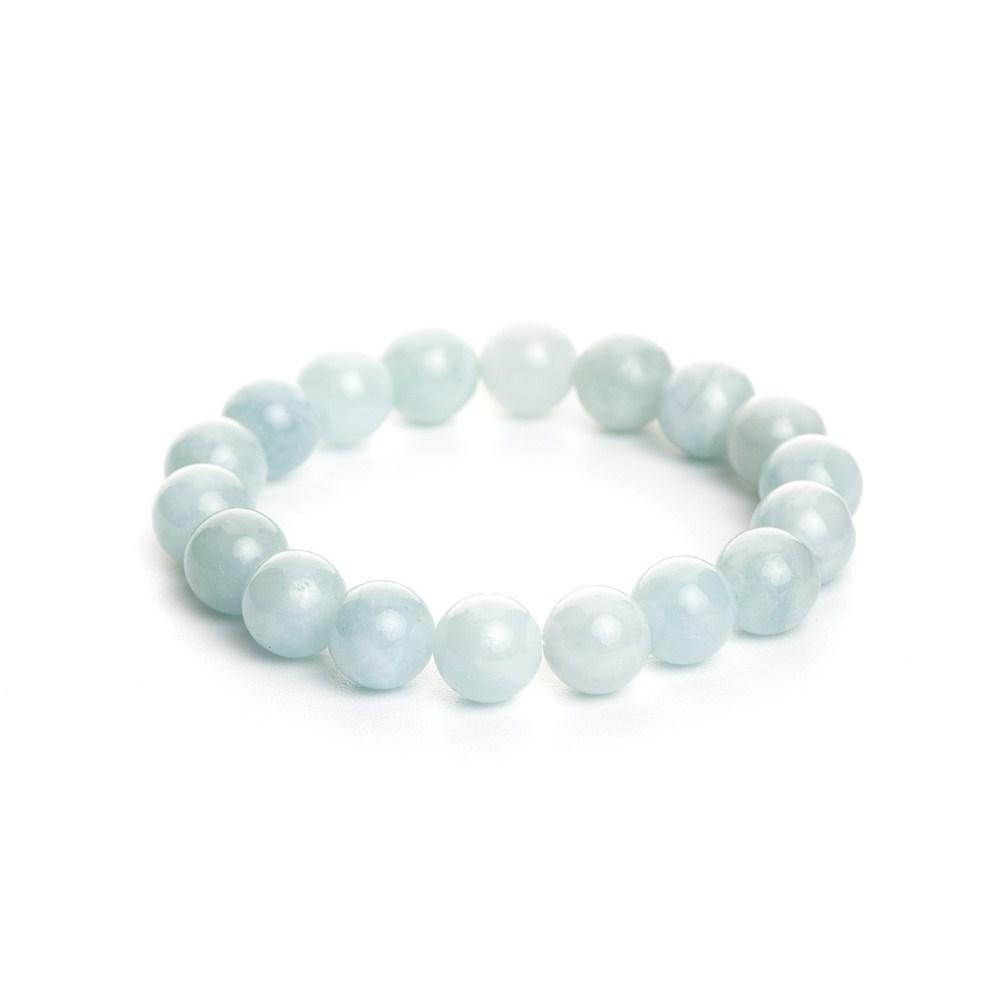 Aquamarine Crystal Bead Bracelet