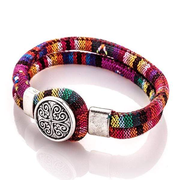 Boho Flower Charm Bracelet