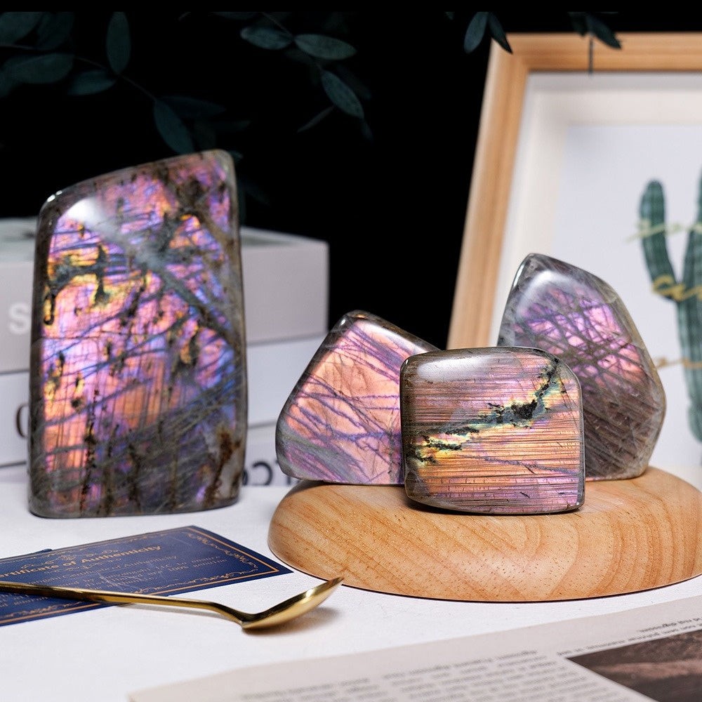 Purple Flash Labradorite Stones