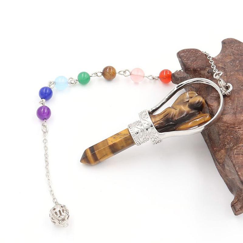 Crystal Gemstone Angel Divination Pendulum