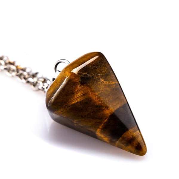 Crystal Gemstone Hexagon Necklace Pendulum