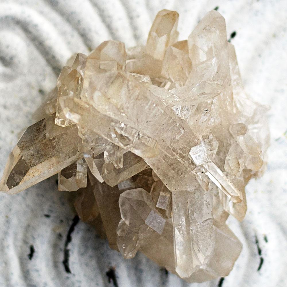 Tangerine Quartz Crystal Cluster