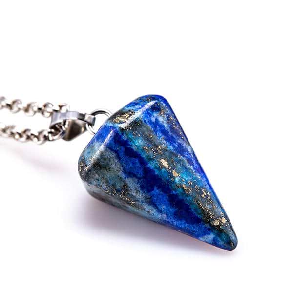 Crystal Gemstone Hexagon Necklace Pendulum