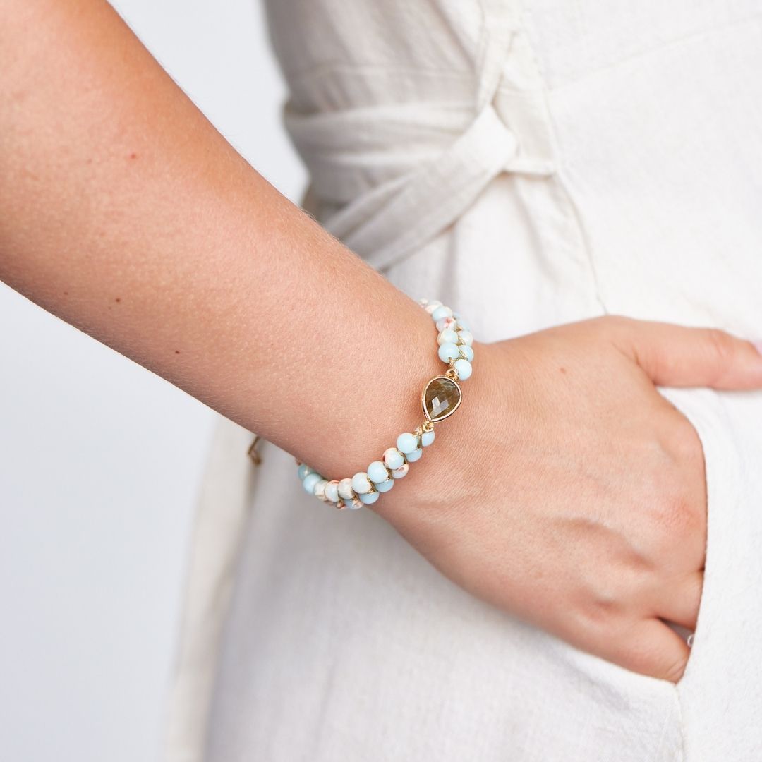 Amethyst Raindrop Bracelet