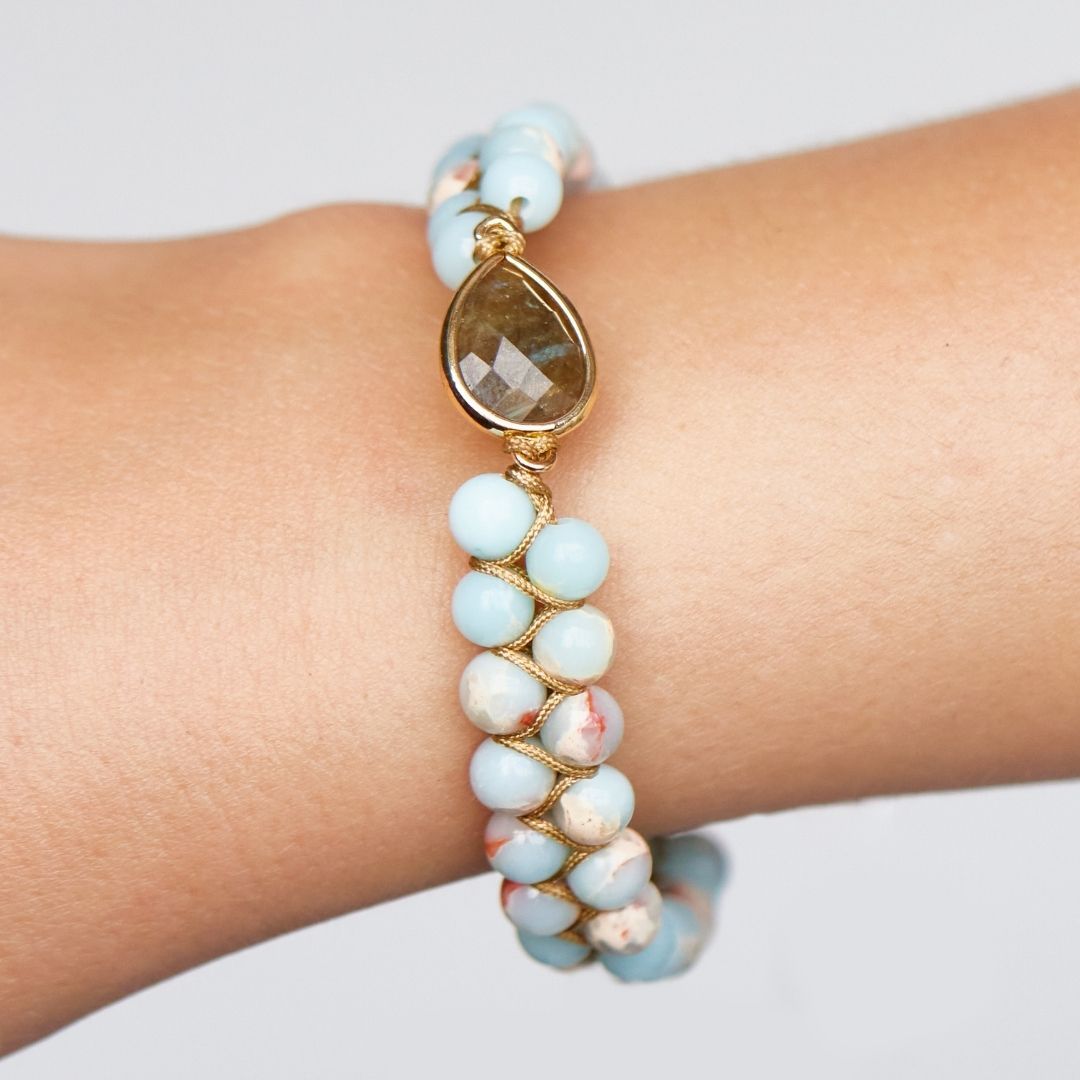 Amethyst Raindrop Bracelet