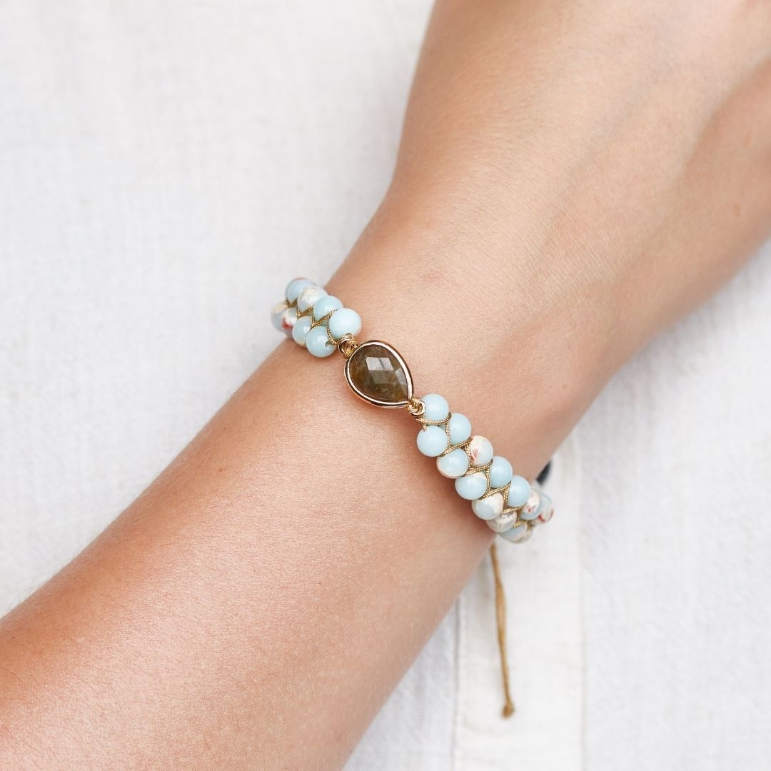 Amethyst Raindrop Bracelet