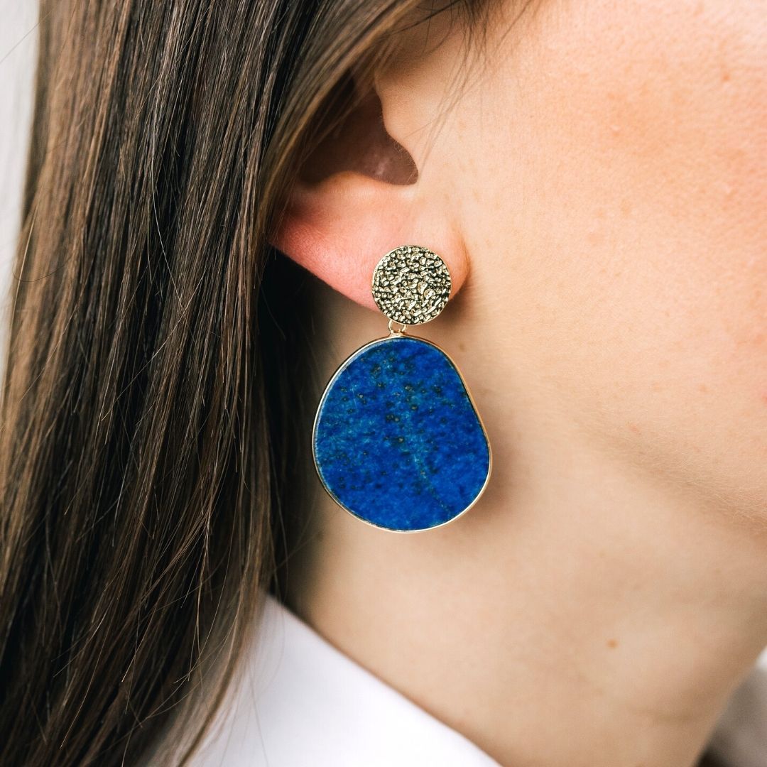Lapis Lazuli Drop Earrings