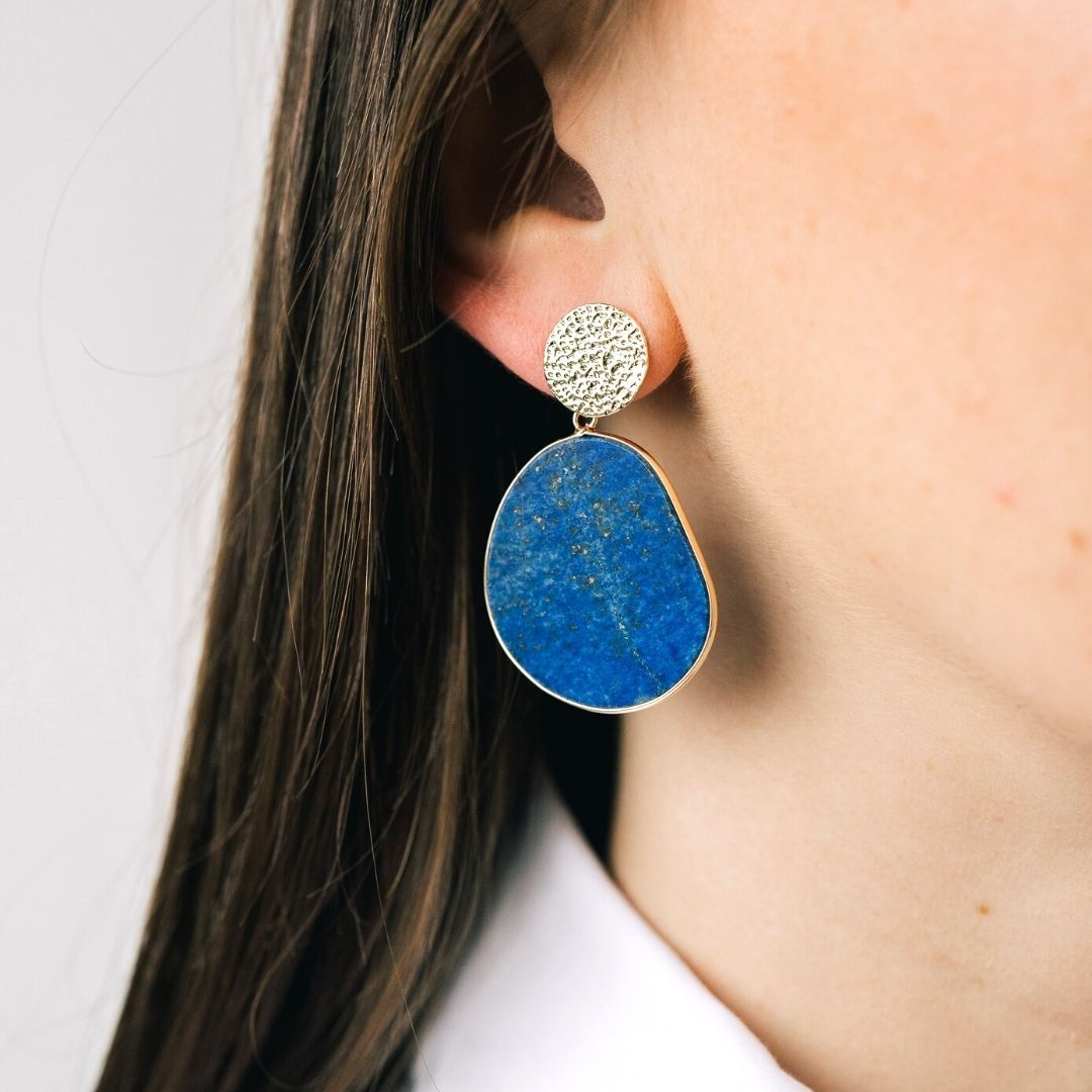 Lapis Lazuli Drop Earrings