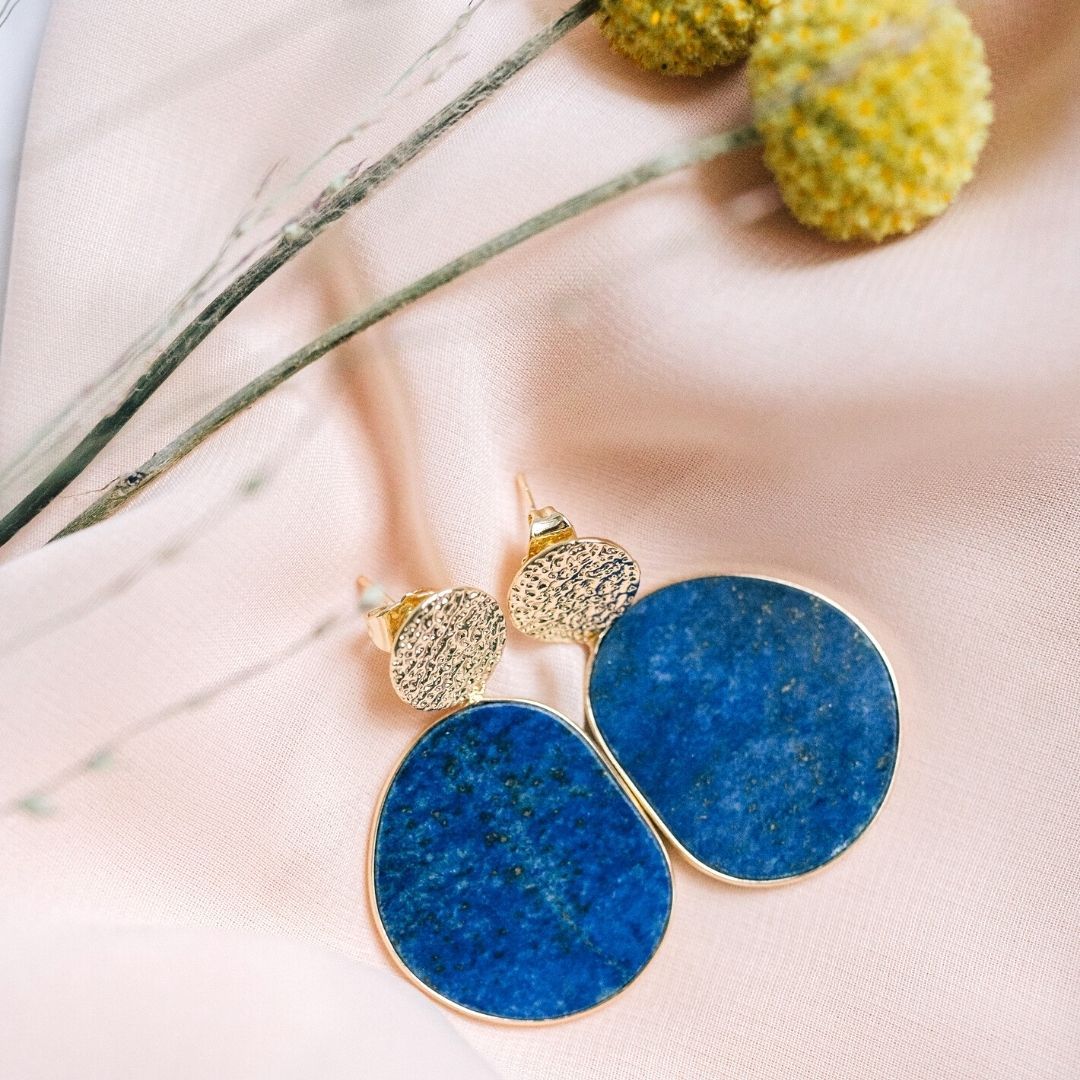 Lapis Lazuli Drop Earrings