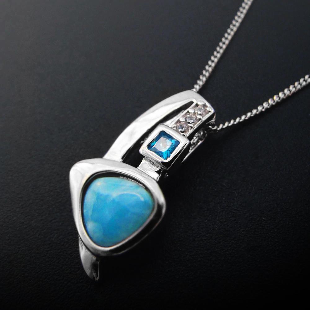 Larimar Trinity Necklace