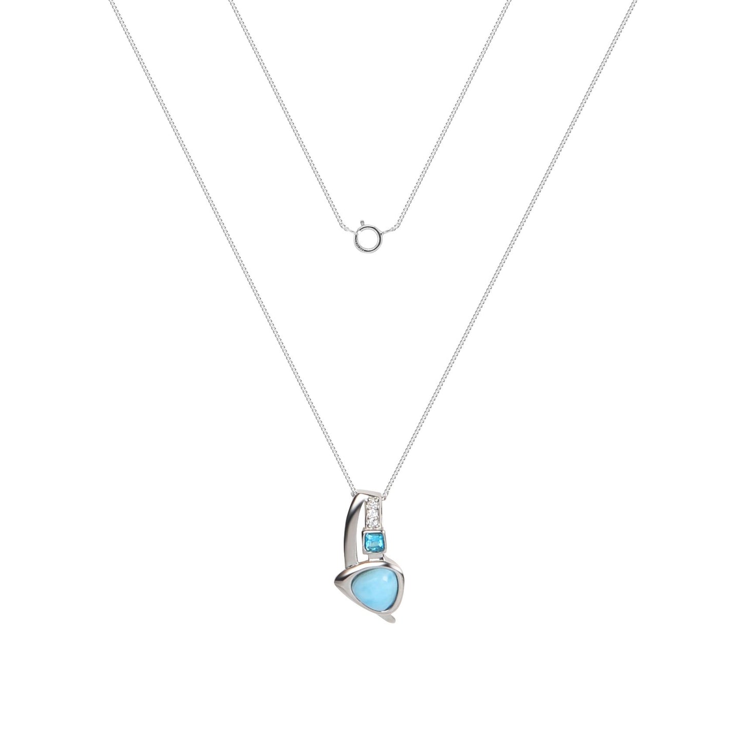 Larimar Trinity Necklace