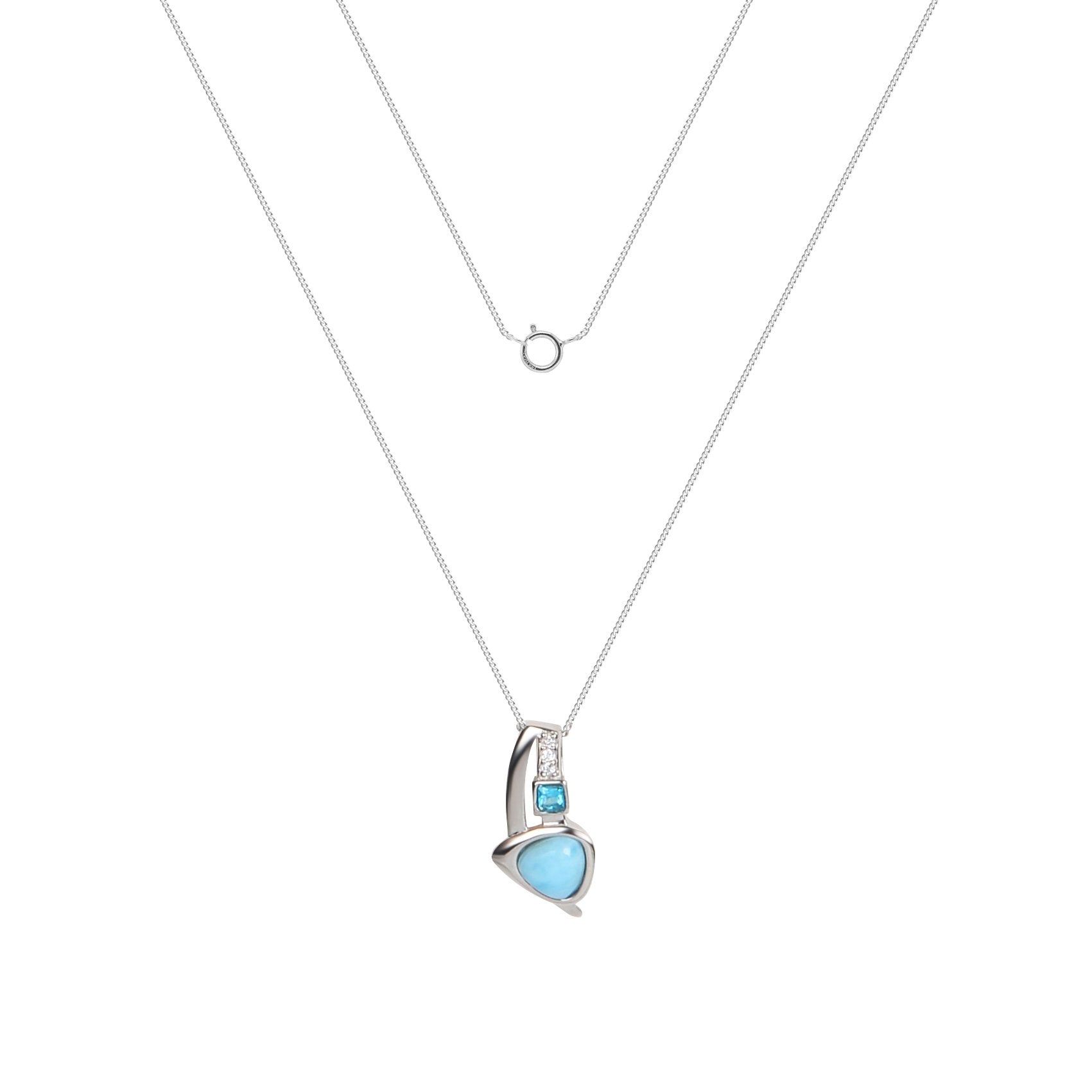 Larimar Trinity Necklace