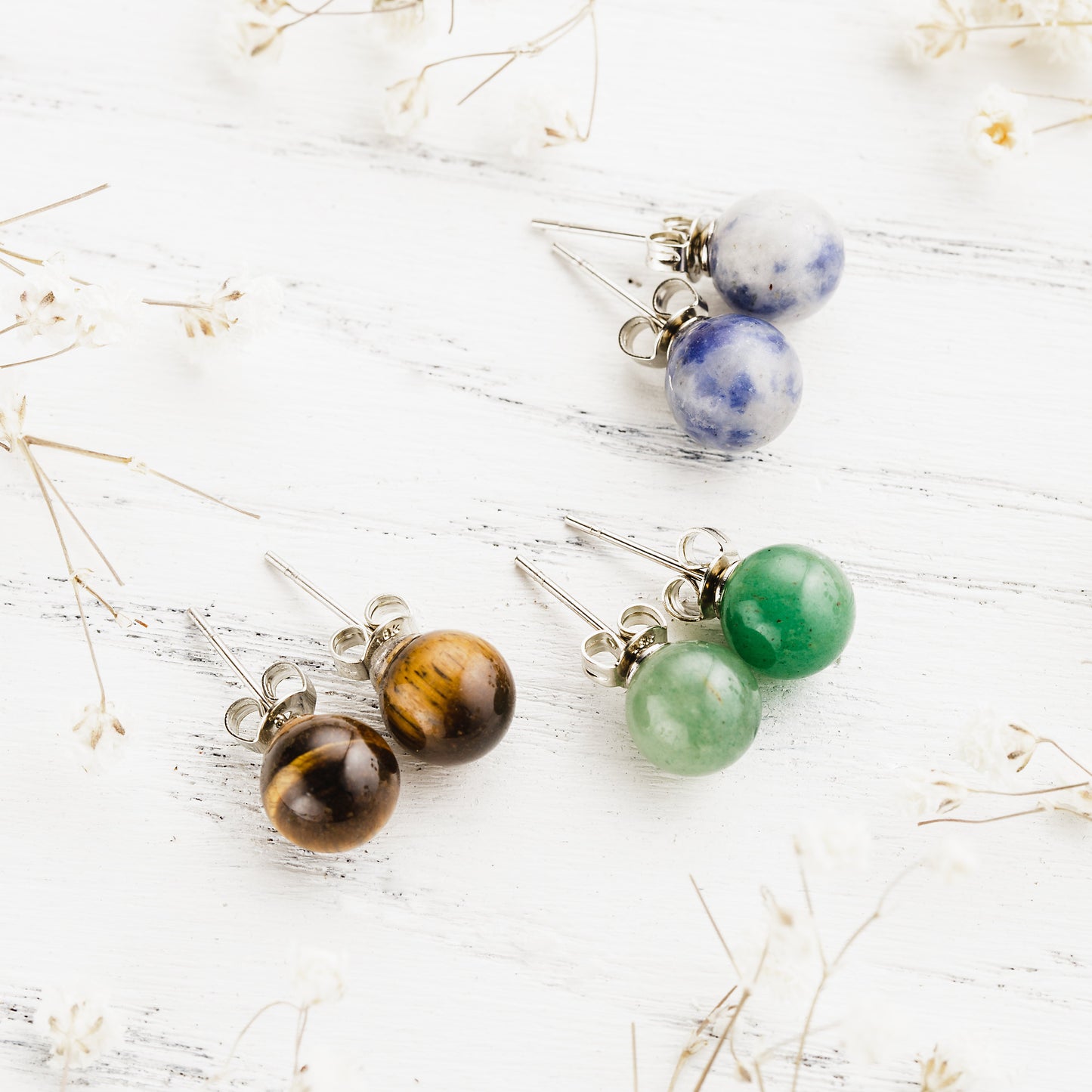 Free Spirit Gemstone Stud Earrings