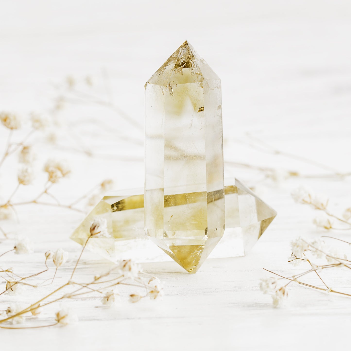 Polished Smoky Quartz Double Terminated Crystal Point