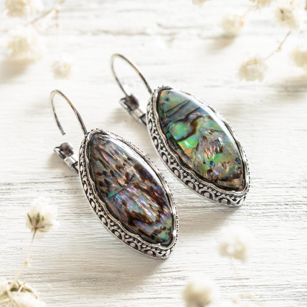 Abalone Sea Shell Earrings