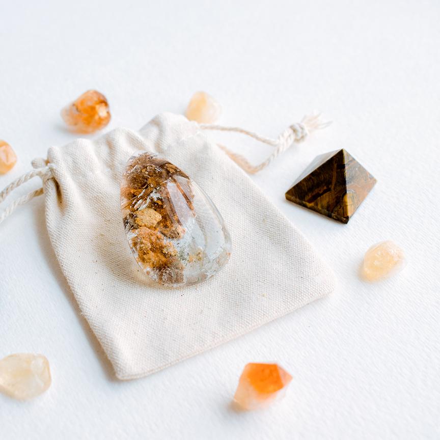 Garden Quartz Crystal Droplet