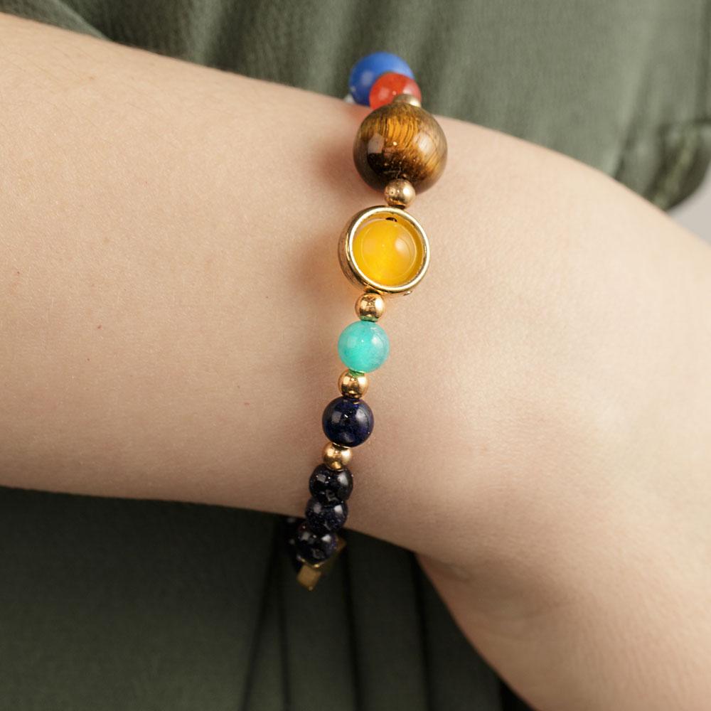 Solar System Bracelet On a Wrist