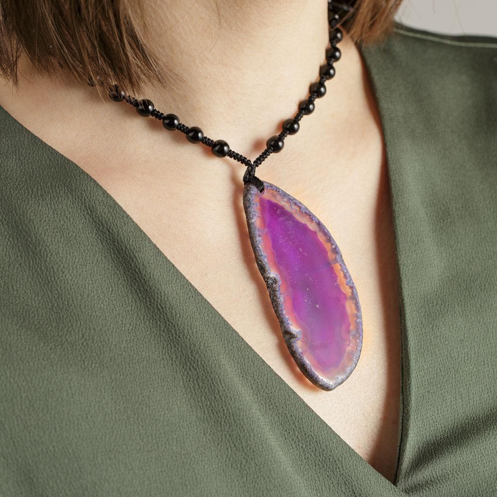 Agate Slice Necklace