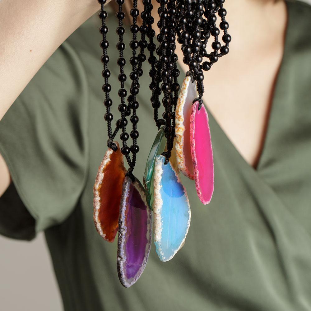 Agate Slice Necklace