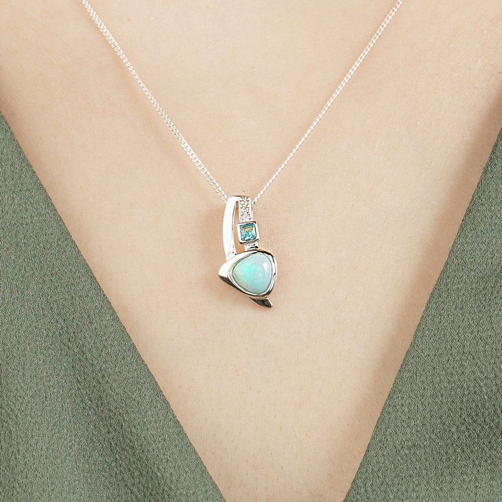 Larimar Trinity Necklace