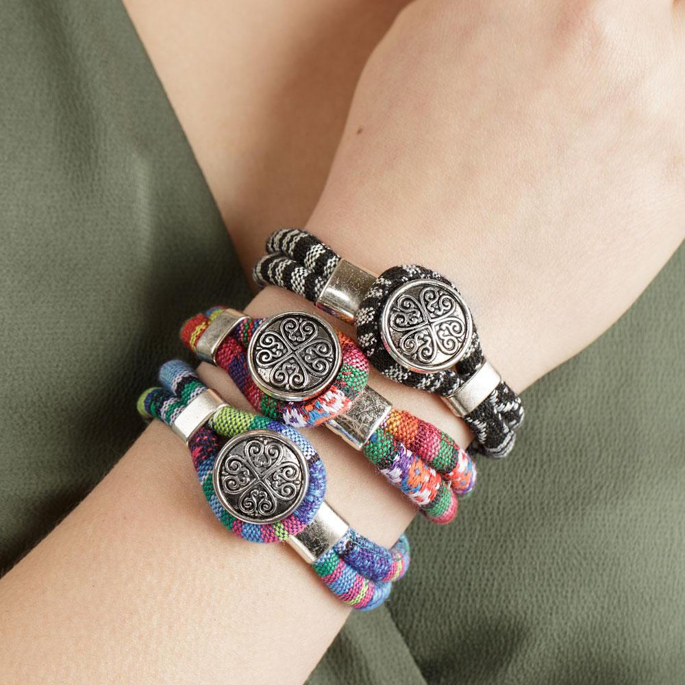 Boho Flower Charm Bracelets