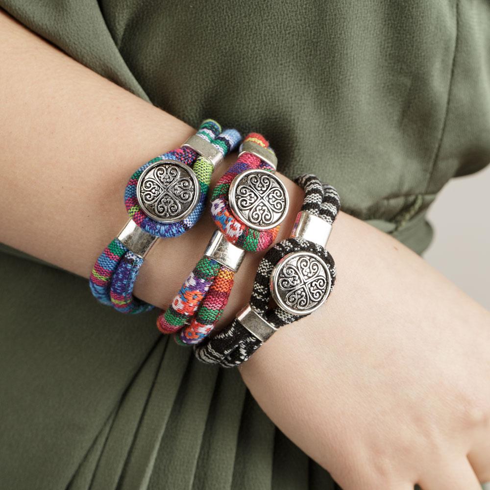 Boho Flower Charm Bracelets