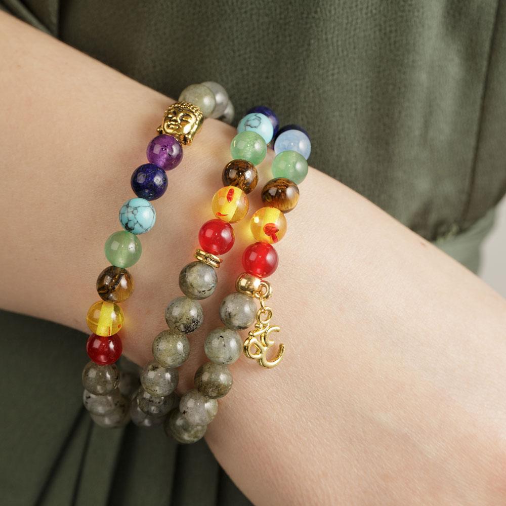 Labradorite 7 Chakra Bracelet