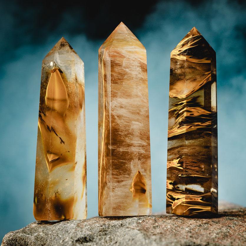 Mars Quartz Crystal Wand