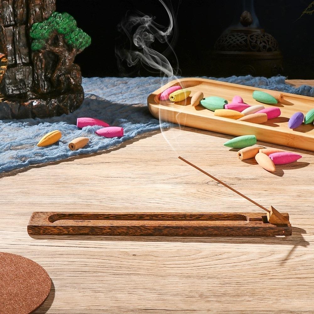 Natural Wooden Incense Holder