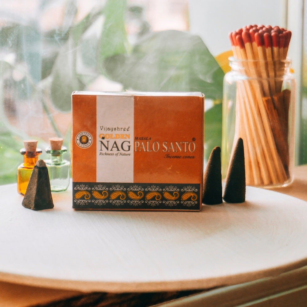 Golden Nag Palo Santo Cones